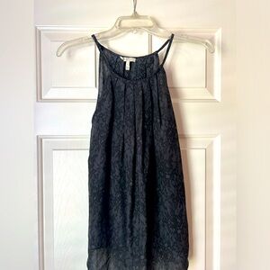 Joie Black Tank with Lace Print - Size Small